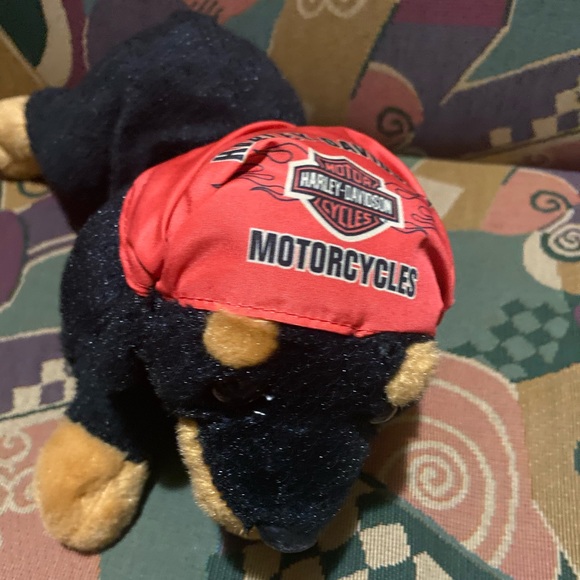 harley davidson stuffed dog